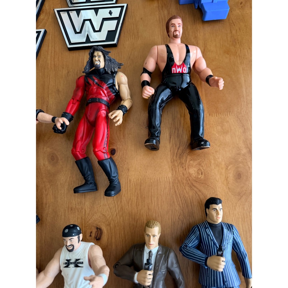 Vintage WWF WCW Wrestling Figure Lot Bret Hart Scott Hall Kane L.O.D. Jakks 90s - Picture 8 of 14